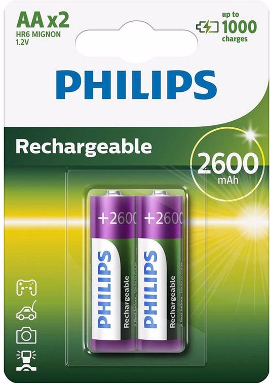 Piles rechargeables Philips AA