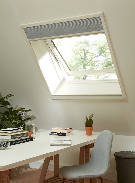 Bruynzeel Duo-plissé s500 117x121 blanc