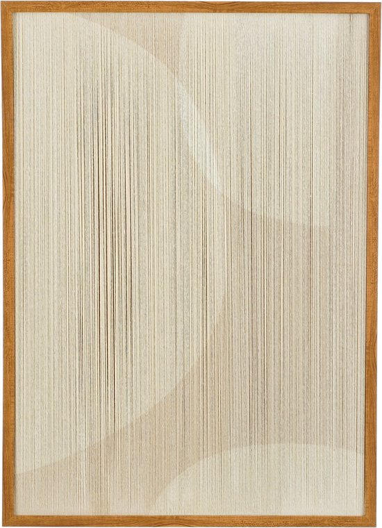 Mica Decorations Décoration murale Cercle - L50 x L60 x H3 cm - Beige