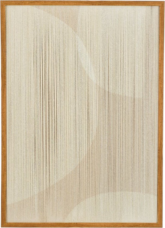 Mica Decorations Décoration murale Cercle - L50 x L60 x H3 cm - Beige
