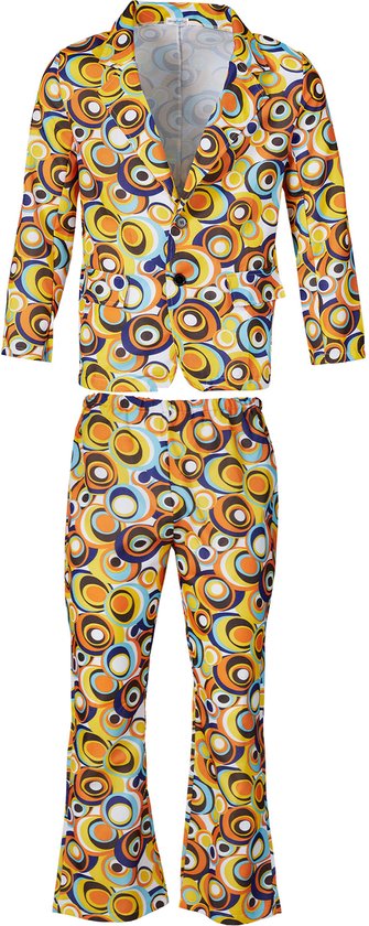 dressforfun - costume homme 70s disco retro circle pattern - XL - Costume carnaval - Halloween - Dress up - Party wear - Party - Party wear