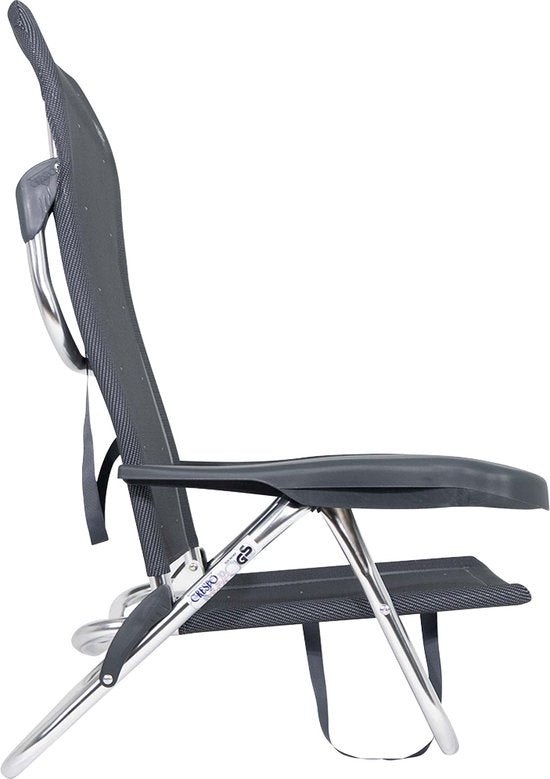 Crespo - Chaise de plage - AL/221 - Gris foncé