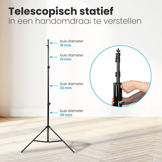 Auronic Backdrop System - Set complet - Sans toile - Réglable - 300 x 260cm