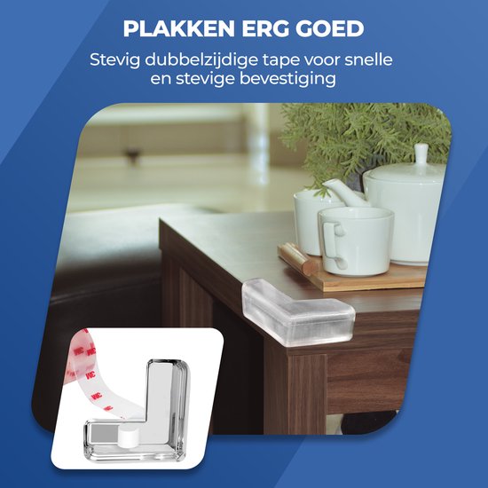 Roegaarden Corner Protector Baby - Protège-coins de table - Butoir - 20 pièces - Transparent