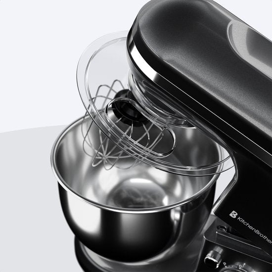 Robot de cuisine KitchenBrothers - 5L - Mixeur de cuisine - 1200W - Anthracite