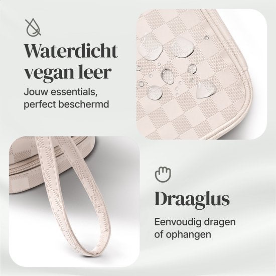 Skycases Travel Essentials - Trousse de toilette et de maquillage - Imperméable et compacte - Convient pour le voyage et l'usage quotidien - Unisexe - Rose clair