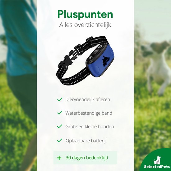 Collier anti-aboiement - Collier anti-aboiement pour chiens - Collier pour gros et petits chiens - Détection automatique des aboiements réglable pour votre chien