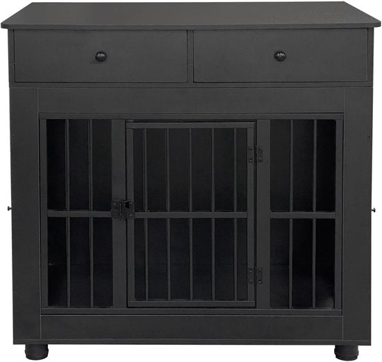 Niche de salon HuisenDier - Chien/Chat - 80 cm x 60 cm x 84 cm - Noir