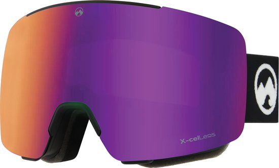MowMow LOCAL Masque de ski Homme L/XL + lentille supplémentaire - Magnétique - Bio-Frame - R-Strap - UV400