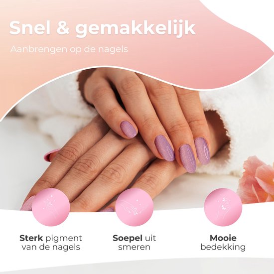 Moods Gellac 6-Piece Set - Gel Nail Polish Starter Pack - Gel Nail Polish - 8ML - Pearl Essence - Gellac - Nails - Chic Colours