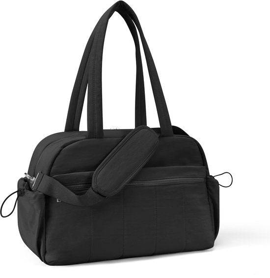 Skycases Weekend Bag - Article personnel - Bagage à main pour Ryanair et Transavia - Imperméable et spacieux - Compartiments intelligents - Idéal pour le voyage et l'utilisation quotidienne - Noir