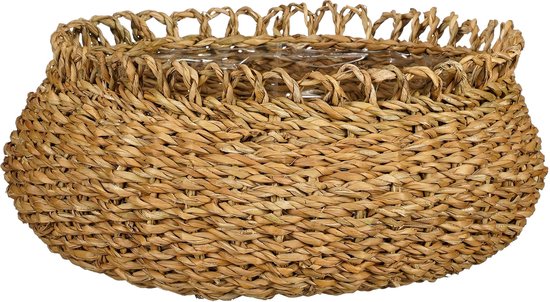 Mica Decorations Panier à plantes Gourdon - Lot de 4 - H17 x Ø31 cm - Marron