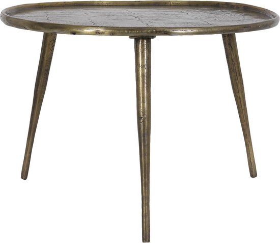 Light & Living Table d'appoint Babina - Bronze antique - Ø59cm - Industriel,Luxe
