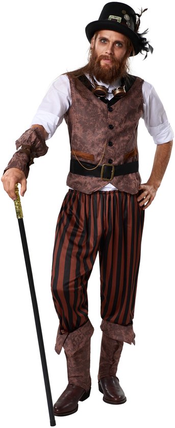 dressforfun - Steampunk adventurer XL - costume de déguisement pour halloween, carnaval, carnaval - 302338