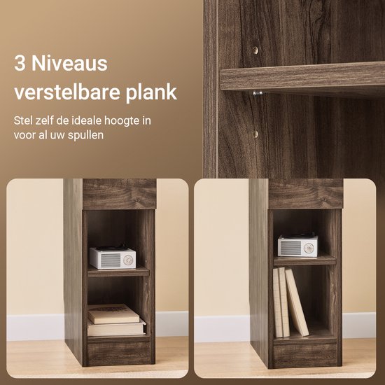 SoBuy Table de chevet, pour salon, chambre à coucher FBT111-SN