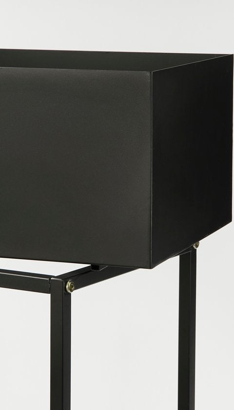 Mica Decorations Support pour plantes Greenrax - L70 x L29 x H94 cm - Métal - Noir