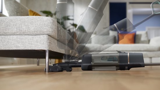 Philips - Aspirateur sans fil - AquaTrio Cordless 7000 Series XW7110/01 - Fonction séchage et balayage - Gris