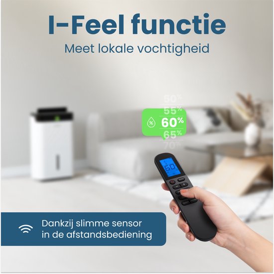 Déshumidificateur et purificateur d'air Auronic - Better Plus Series - Déshumidifie 30L par jour - Réservoir d'eau de 5L - Chambre à coucher, salle de bain, salon et bureau - Dévoreur d'humidité pour la maison - Blanc