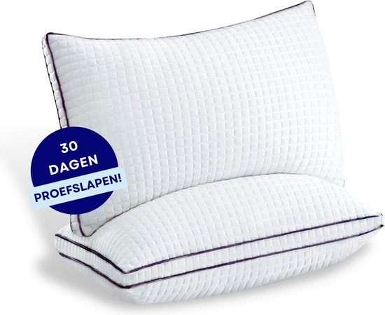 Oreiller - 180 nuits de sommeil d'essai - Mousse à mémoire de forme - Design réglable - Convient aux dormeurs sur le dos, sur le côté et sur le ventre - Mousse à mémoire de forme - Réduit les douleurs cervicales