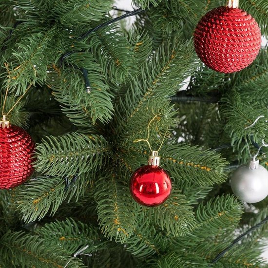 Sapin de Noël artificiel Casaria - 140cm Lumières de Noël 100 LEDS - Vert