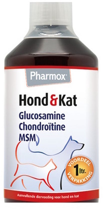 Pharmox Dog & Cat Glucosamine 1000 ml - Important élément de construction pour les chiens et les chats
