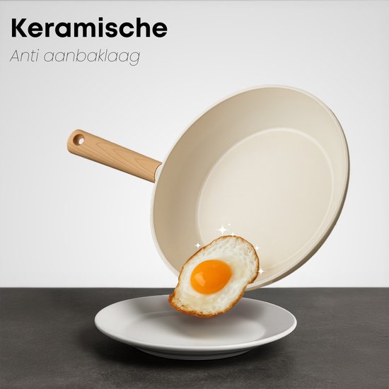 Savoré Kitchen Poêles Ø20, 24 & 28 cm - Induction - Sans PFAS - Poêle en céramique - Set de poêles - Poêles - Poêles - Poêles