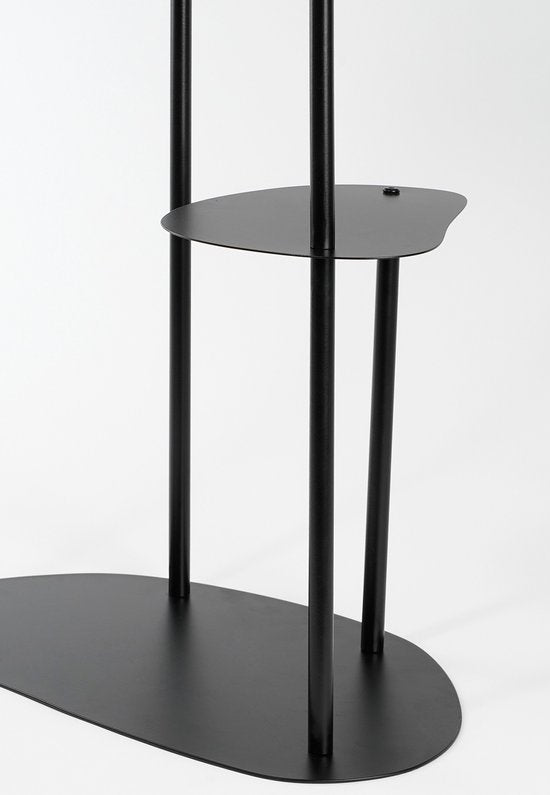 Mica Decorations Fonda Table à plantes - L48 x L27 x H100 cm - Métal - Noir