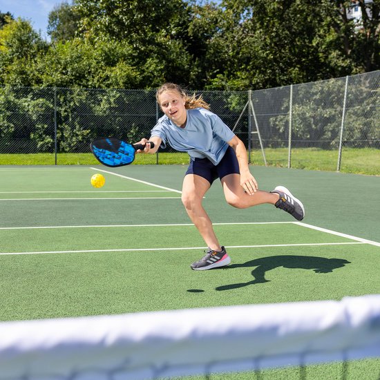 Set de Pickleball Baseline - Filet, 2 pagaies et 2 balles inclus - Battes en bois - Filet de 2,4 mètres