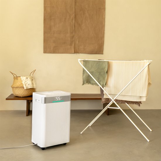 VONROC Déshumidificateur - 20L/jour - Réservoir d'eau de 4,5L - Contrôle Wifi & app - Filtre à air HEPA & Carbone