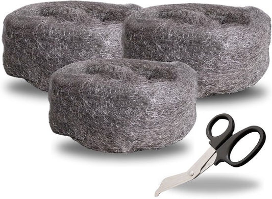 Steelwool Mice Premium Mice Steelwool - 3,5 Meter - 210 Gram - Mouse Mesh - Mouse Repellent - Incl. Scissors
