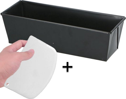 COOCK - Plaque à pâtisserie - Plaque à pâtisserie avec revêtement antiadhésif - Plaque à pâtisserie - Plaque à pâtisserie 30 cm - Avec grattoir et E-Book