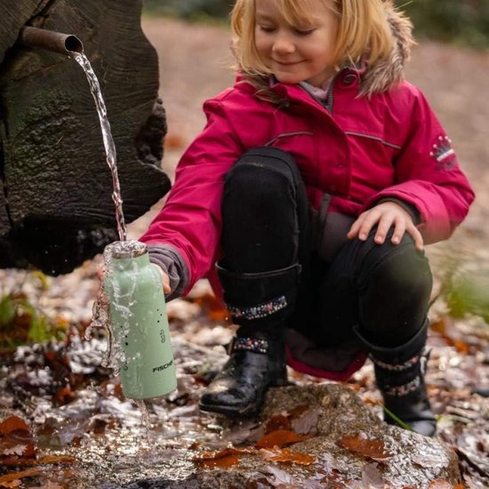 Bouteille isotherme FISCHER Fahrrad - 500ml - Acier inoxydable - Vert