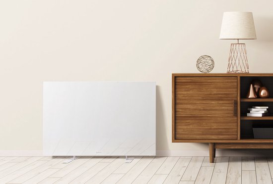 Panneau chauffant infrarouge mince avec minuterie réglable - Vlectro - 520 W - Blanc