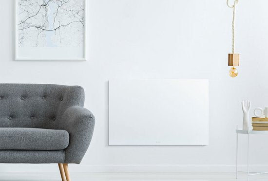 Panneau chauffant infrarouge mince avec minuterie réglable - Vlectro - 520 W - Blanc