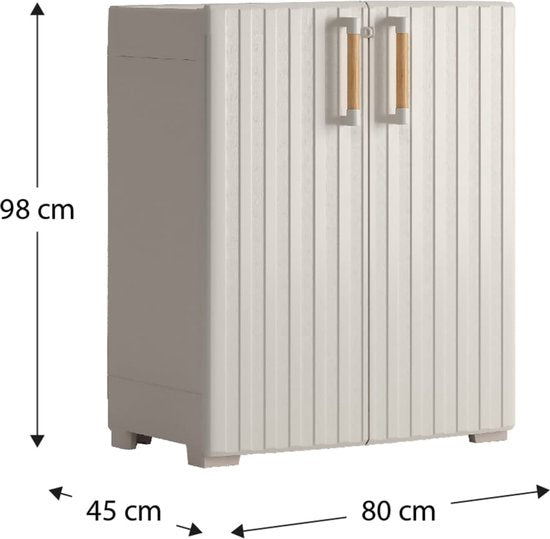 Keter - Meuble de rangement - Groove - bas - beige - fr - couleur sable