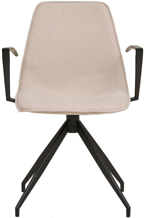 House Nordic Chaise à manger Monaco Swivel Bouclé Sand