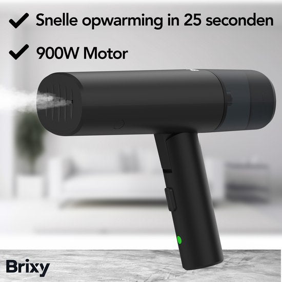 Brixy Clothes Steamer - Powerful Hand Steamer - Steamer Clothes and Furniture - Including Storage Bag - Anthracite