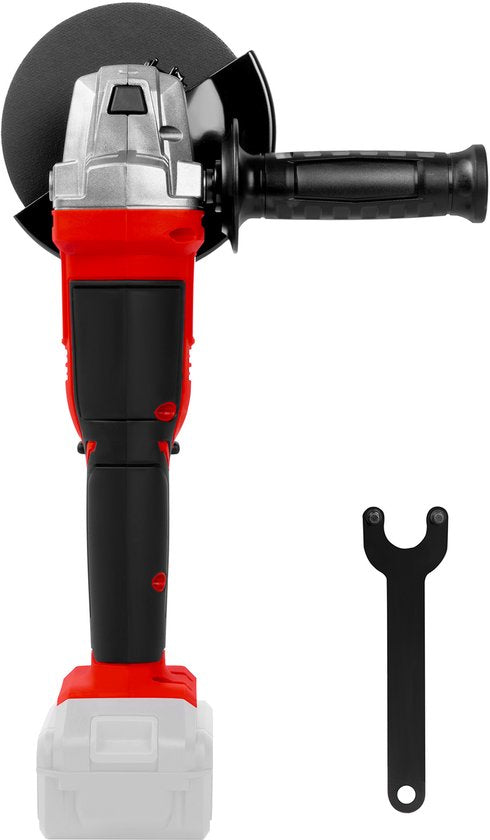 FERM - AX-POWER - AGM1126 - Batterie - Meuleuse d'angle - 125 mm - 20Volt - 8000t/min - Softgrip - Poignée latérale à deux endroits - Capuchon de protection réglable - Interrupteur de sécurité - Sans batterie et sans chargeur - Convient à la plate-forme d