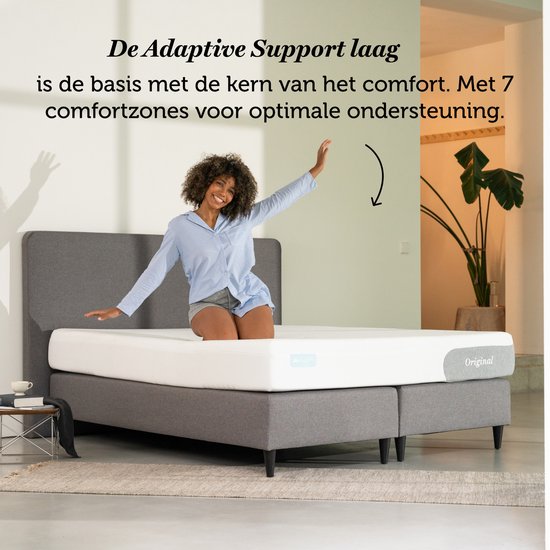 Cloudpillo Original Mattress - 90x210 - Couche de soutien adaptative - 4 couches - Confort ultime - Lavable à l'extérieur