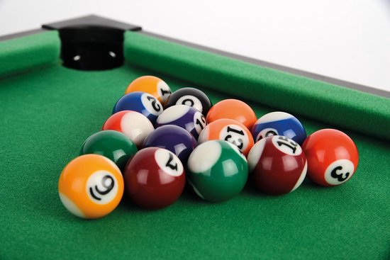 Toyrific Table de billard 27 pouces marron 20 pièces