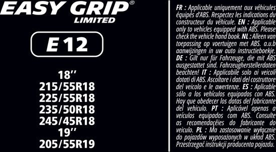 Chaînes à neige Michelin Easy Grip Limited - EG-E12
