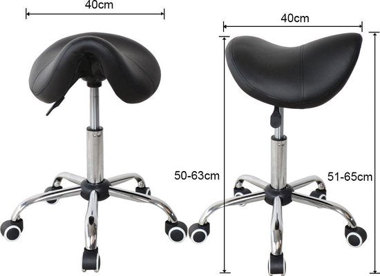 Tabouret de selle ergonomique - tabouret de travail - tabouret de barbier - tabouret - hauteur réglable