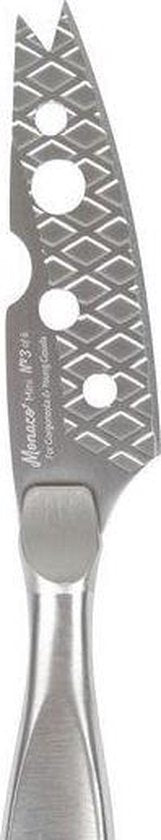 Couteau à fromage Boska Semi-soft Mini Monaco+ No.3 - Couteau à fromage à pâte molle - Couteau à brie - acier inoxydable - Couteau à fromage lavable au lave-vaisselle - Ustensiles de cuisine - Accessoires de cuisine - Garantie 10 ans