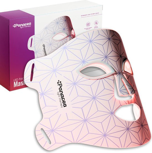 Masque facial à LED - Soins de la peau - Thérapie par la lumière rouge - Acné - Collagène - 520 ampoules LED - Technologie Quattro Chip