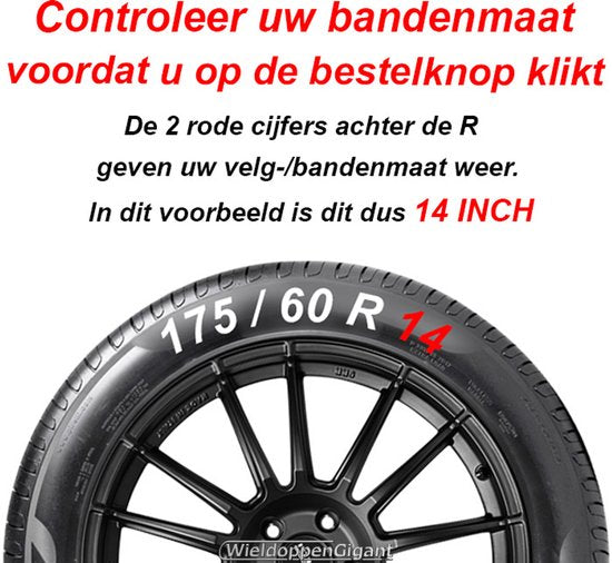 Gorecki Enjoliveurs de roue Decente 14" Noir/Argent