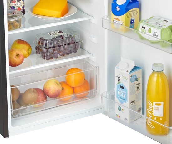Tomado TRT4702B - Réfrigérateur de table - 80 litres - Avec compartiment congélateur - Etiquette énergétique D - Noir