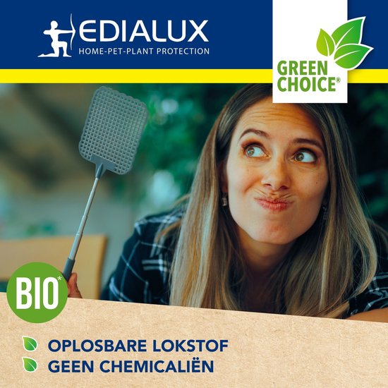 Edialux Flytrap refill with water-soluble attractant, natural fly attractant, eco-friendly insect trap refill for outdoor use, reusable refill for garden, stable and patio, up to 20 weeks of protection