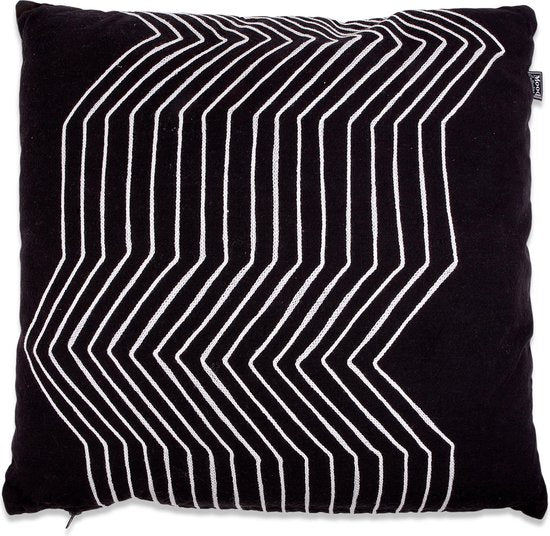 In The Mood Collection Madina Coussin décoratif - L50 x L50 cm - Noir