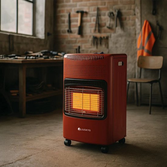 Réchaud à gaz / Foyer à gaz - 3 positions - Max 4200 Watt - Rouge