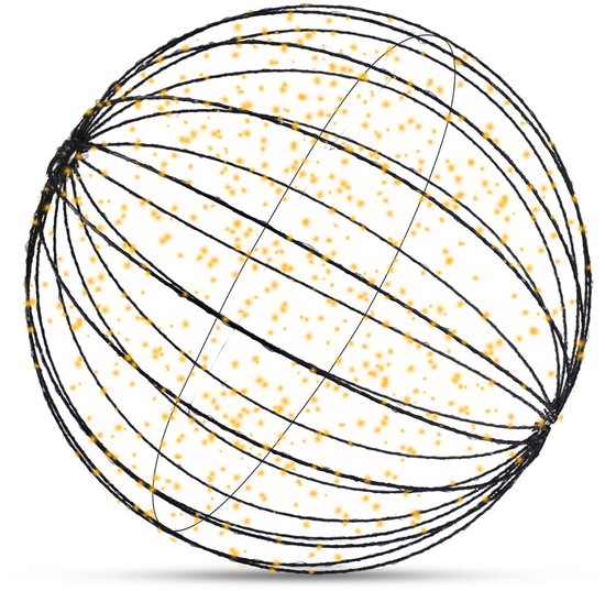 FlinQ Ampoule de Noël pour l'extérieur Ø50 CM - Ampoules de Noël LED pour le jardin - Ampoule de Noël - Ampoules de Noël pour le jardin - Figures de Noël - Lumières de Noël